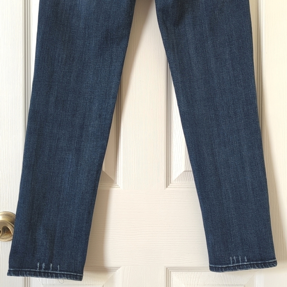 Kut from the Kloth Catherine Mid Rise Dark Wash Slim Fit Boyfriend Denim Jeans 4 - Picture 6 of 16